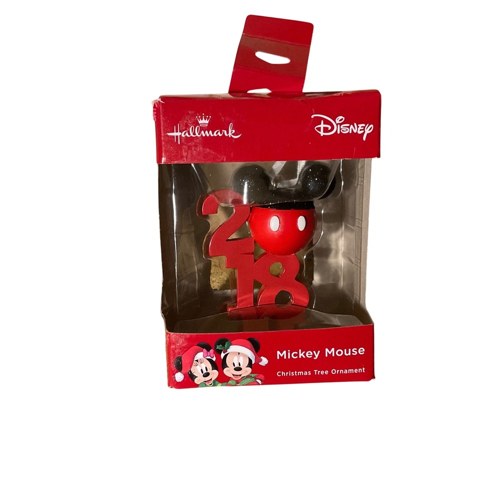Disney Hallmark Mickey Mouse Christmas Tree Ornament 2018 OS Red Excellence